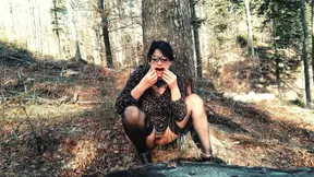 Perverted mom plays nasty piss and cum games in the morning with her stepson.
