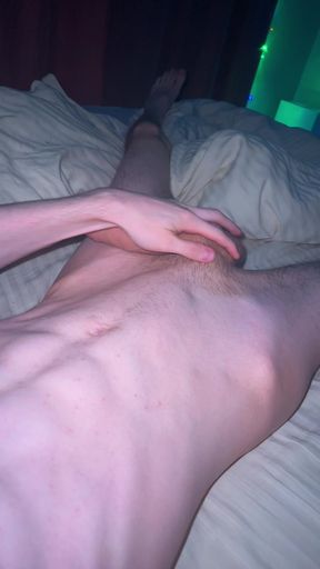Stroking My Big Cock As Quietly As Possible While Parents Are Home