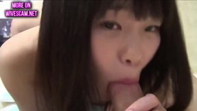 Japanese teen gets her pussy drilled POV