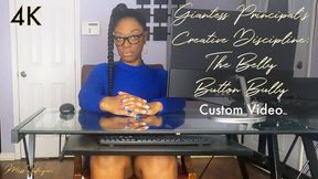 Giantess Principal's Creative Discipline - The Belly Button Bully - Custom - 4K