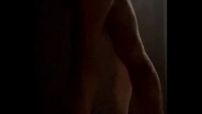 Spying nice ass and pissing in the gym public showers