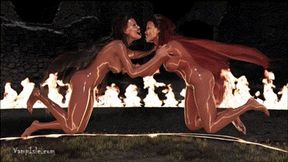Sample Vampress Ring of Fire CatFight Part 1 wmv