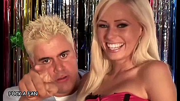 Angelia Ashe's Blonde Beauty Takes Two Cocks On Her Birthday!