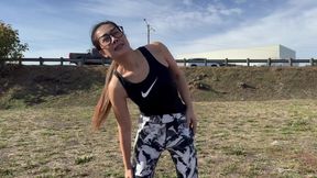 Hot Fitness Asian MILF in Tight Yoga Pants fucked by a Model Recruiter