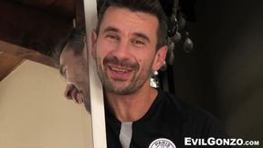 Big-Titted chick Teases with Handjob and Blowjob