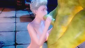 Mature Enchantress Subdued by Orc in Steamy Moonlit Forest Encounter – 3D Fantasy Porn