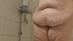 Sensual Shower Tease – Naked Body Wash and Ass Slaps - SSBBW BBW