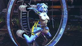 robot girl on a sex machine - 3d hentai