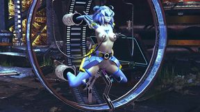 robot girl on a sex machine - 3d hentai