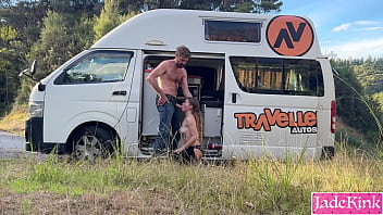 Public Camp Van, Kayaking And Hiking Sex Compilation