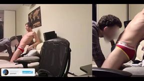Amateur Boyfriends, Real Couple, Having Bareback Sex at Home