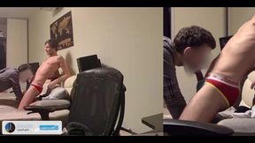 Amateur Boyfriends, Real Couple, Having Bareback Sex at Home