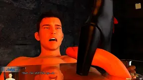 Well-Endowed Shemale Bends Hero Over Desk for Hot Office Fuck