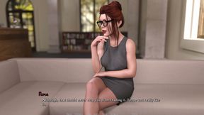 Having a Hard Time Fg 13 - Shemale Jane Takes Shower After Fucking Vivian and Shows Cleavage at Work