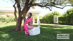 kaitlyn katsaros tries on seductive outfits before her steamy shoot! bts