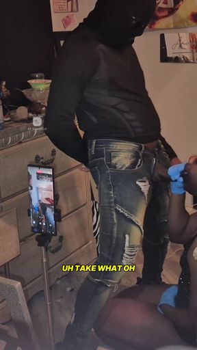 Alpha Nutting in Fag Throat