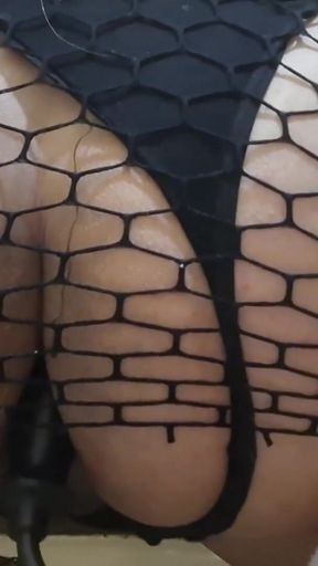 Destroying my Sissy Fat Ass with a Huge Inflatable Dildo and an Anal Butt Plug   Clip 1