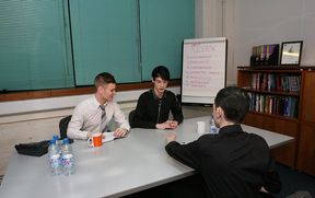 Young twinks turn job interview into something more intimate