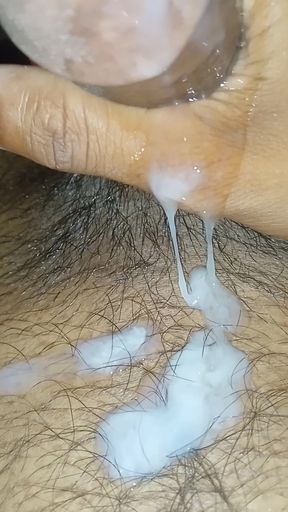 Village boy real creampie cumshot close-up
