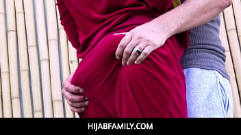 HijabFamily  -  Arab teen wife Kira Perez cheats with her personal trainer with hijab on