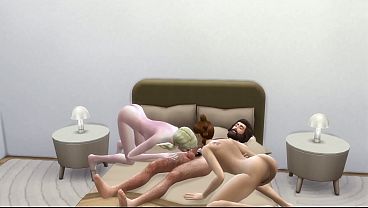 Tio pega sobrinha e amiga se divertindo e fode as duas