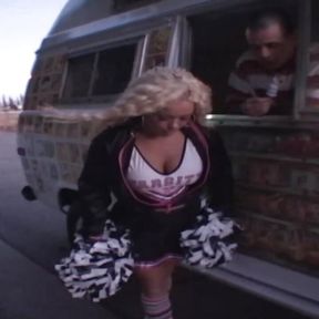 A busty blonde teen from Germany gets banged in the van