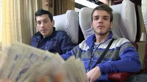 Hot Gay Sex Session - Intense Fucking on the Train - XXX Gay