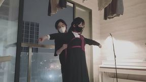 Taking the elevator, the rooftop is exposed