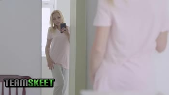 Kinky Blonde Teen (18+) Rebeka Black Gets Creampied by Her Hung Boyfriend