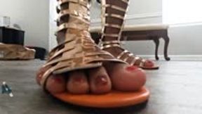 Giantess uses Giantess Feet to Torment Tiny Human 1080