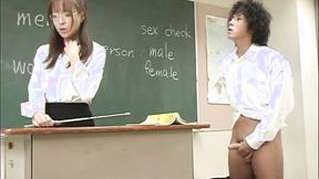 ”Japanese Professor loves licking her muff & tits, She Banged hard at school”