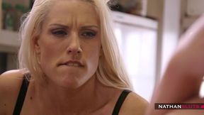 intense anal ramming in the kitchen for busty blanche bradburry & teen ally breelsen