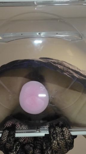 Sis-k on a Navy Blue Nightgown Riding a Fancy Dildo Ep2