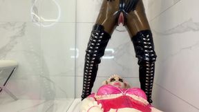 Golden Shower for My Rubber Sissy