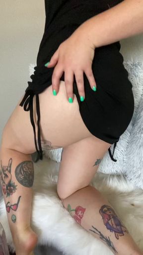 Masturbating in my Pearl thong