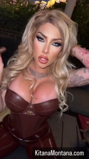 Smoke fetish wearing latex