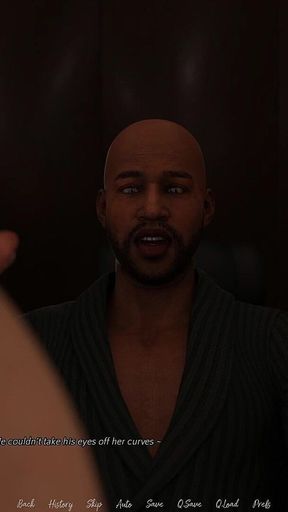 Horny Thick Wife Cheats on Her Husband with BBC landlord - 3D Hentai Game - the office