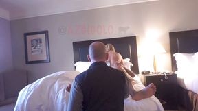 Texas hotwife & Azgigolo; hubby walks in