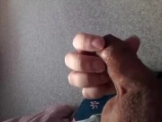 Some casual small 4 inch dick masturbation with juicy cumming