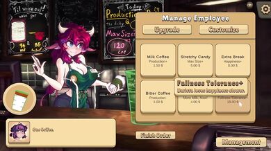Her big cow tits overflow while making café con leche