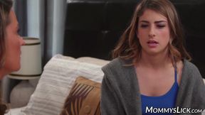 Stepmom Elexis Monroe proves shes gay by pussy licking Kristen Scott