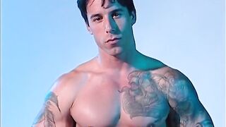 MUSCLE RAIDER unsheathes his rock-hard package under his jockstrap