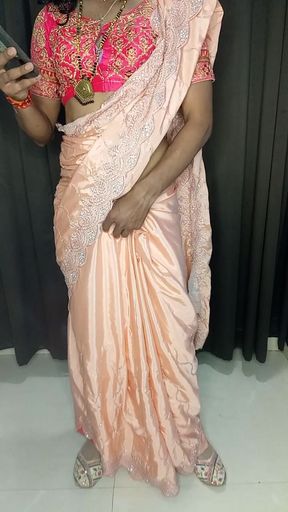 Stepmom looking so hot this saree and ass size