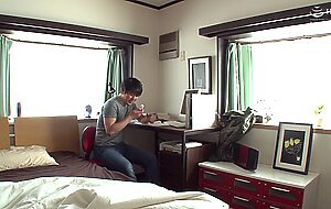 Voss-093-sub [english subtitle] my mother trying to paint a delicate cream with her crotch itchy