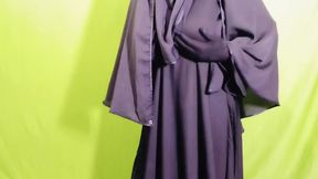 Beautiful Amena Bhabhi has sex indoors wearing a burqa and hijab