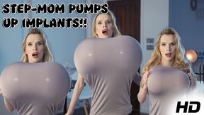 Step-Mommys Breast Expansion Into Big Titty Bimbo