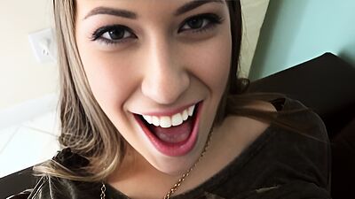 Busty girlfriend fucked in lingerie pov