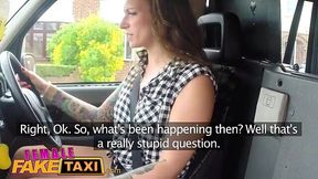 Lesbian Bride-to-be's Naughty Last Ride in Fake Taxi