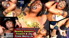 Reality Vampire Tickled & Jay Cries Mercy 2x's! Ticklish Vampire Girl Aki Kim & crazy ticklish Jay Gang Tickled