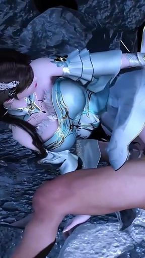 Xun Er Bigtits.obj File From Heaven - 3D Animation